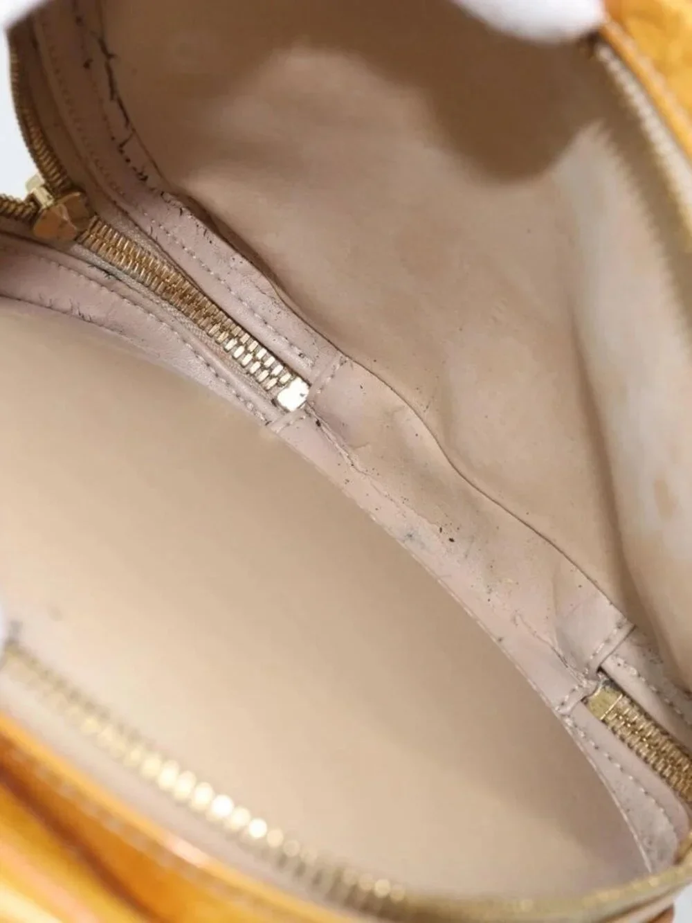 LOUIS VUITTON Monogram Vernis Wooster Shoulder Bag Beige LV